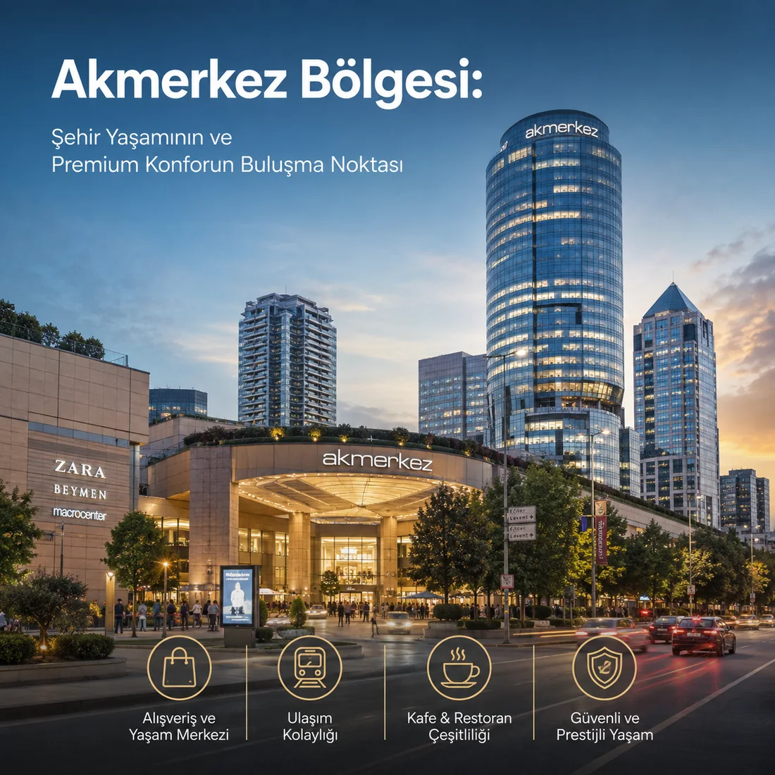Akmerkez Bölgesi — Akmerkez Bölgesi: Şehir Yaşamının ve Premium Konforun Buluşma Noktası